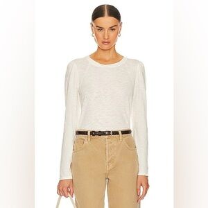 BOBI BASIC L/S CREWNECK TEE - MACADAMIA. Small. NWT!